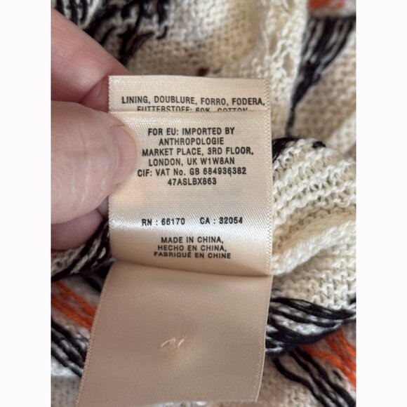 Sleeping on Snow Risen Sun Sweater Dress Women's Small Crochet Long Sleeve Flowy - Picture 13 of 15